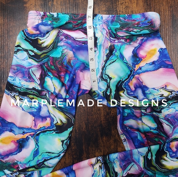 NWT* Xs/ X Long 24x35 flares💜 MarpleMade Designs super soft yoga, low rise, - Picture 7 of 16